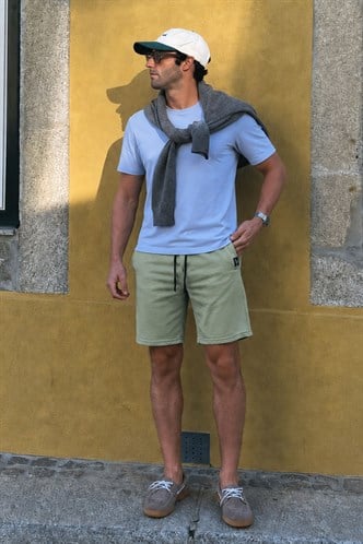 Madmext Men Almond Green Shorts 4842
