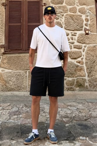 Madmext Men Black Shorts 4842