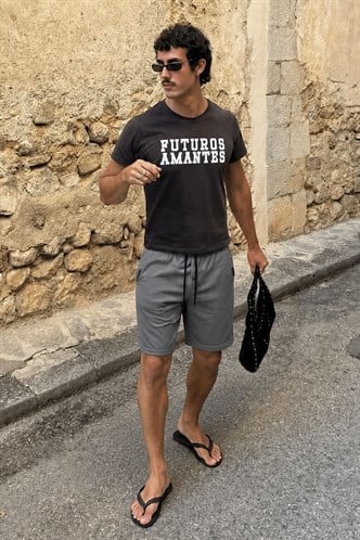 Madmext Men Anthracite Shorts 4842