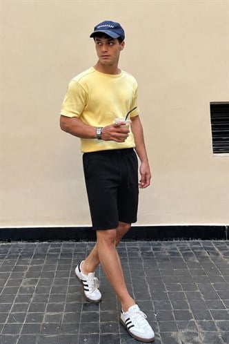 Madmext Men Black Shorts 5438