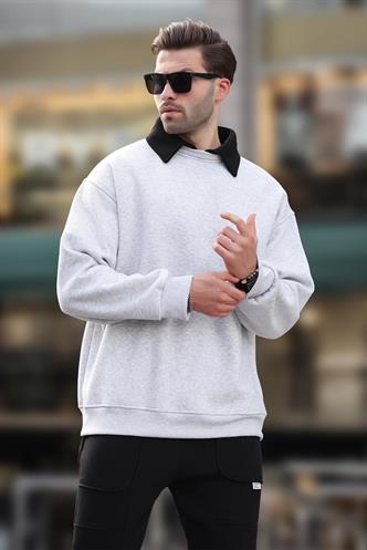 Karmelanj Polo Yaka Erkek Sweatshirt 7086