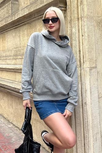 Grimelanj Oversize Cepli Sweatshirt MG2207