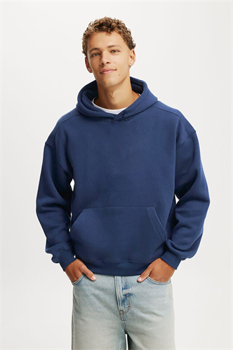 Lacivert Kapüşonlu Kanguru Cep Erkek Sweatshirt E7169