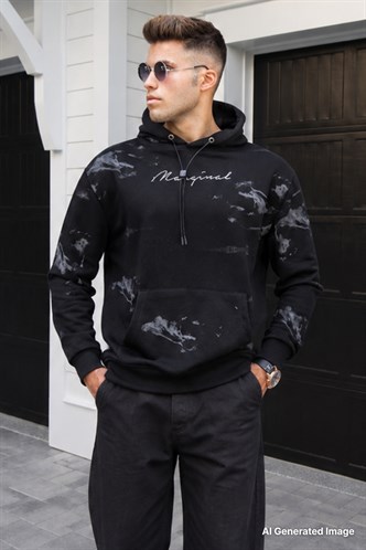 Madmext Siyah Erkek Sweatshirt 5291