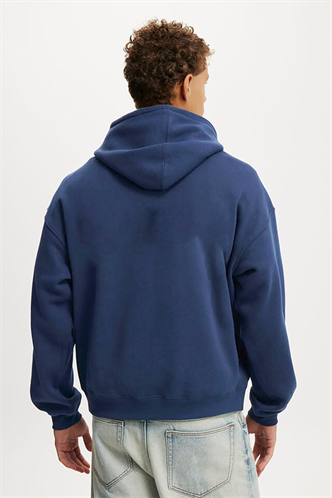 Lacivert Kapüşonlu Kanguru Cep Erkek Sweatshirt E7169