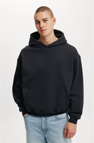 Siyah Kapüşonlu Kanguru Cep Erkek Sweatshirt E7169