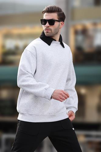 Karmelanj Polo Yaka Erkek Sweatshirt 7086