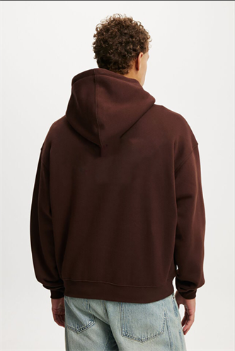 Kahverengi Kapüşonlu Kanguru Cep Erkek Sweatshirt E7169