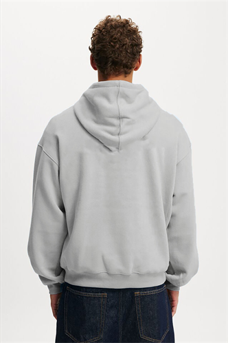 Boyalı Gri Kapüşonlu Kanguru Cep Erkek Sweatshirt E7169