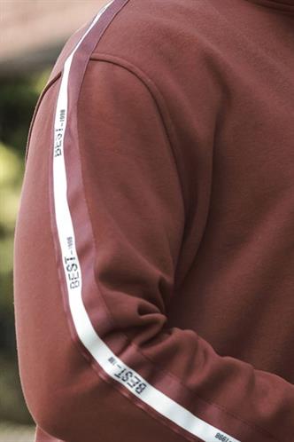 Acı Kahve Fermuarlı Yarım Balıkçı Yaka Erkek Sweatshirt E7164