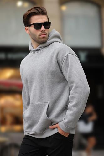 Grimelanj Kapüşonlu Nakış Detaylı Sweatshirt 7099