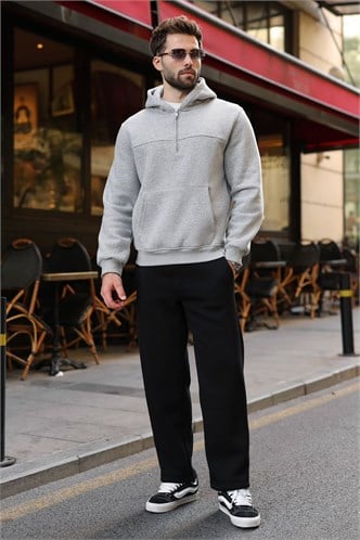 Grimelanj Kanguru Cepli Kapüşonlu Erkek Sweatshirt E7218