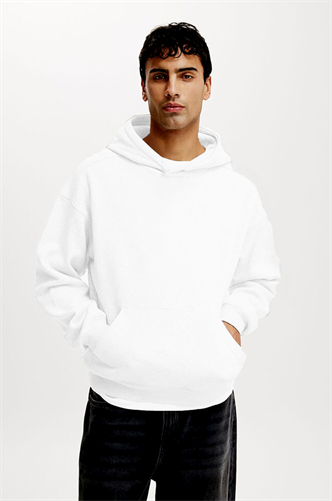 Ekru Kapüşonlu Kanguru Cep Erkek Sweatshirt E7169