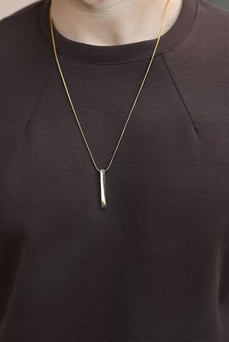 Acı Kahverengi Dikiş Detaylı Regular Fit Erkek Tişört E7183