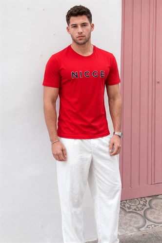 Madmext Men Printed Red T-shirt 4963