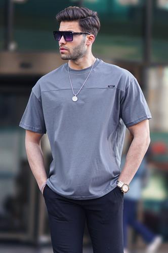 Füme Oversize Erkek Tişört 6196