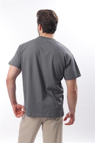 Füme Baskılı Regular Fit Erkek T-shirt E7107
