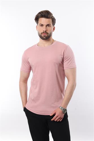 Madmext Men Soft Pink T-shirt 4951
