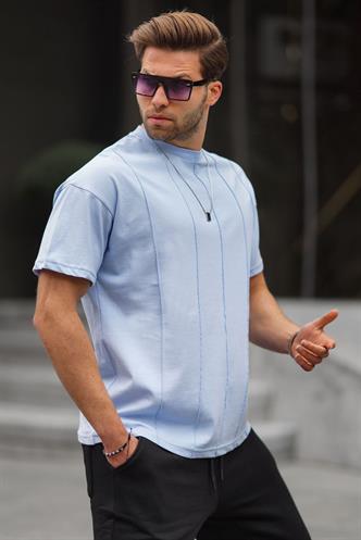 Bebe Mavisi Bisiklet Yaka Erkek Tişört 6175