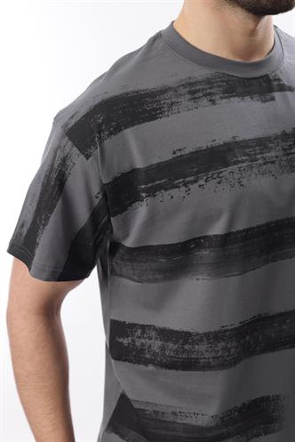 Füme Baskılı Regular Fit Erkek T-shirt E7107
