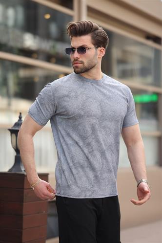 Lacivert Basic Erkek T-shirt E7131
