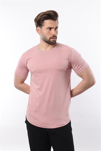 Madmext Men Soft Pink T-shirt 4951