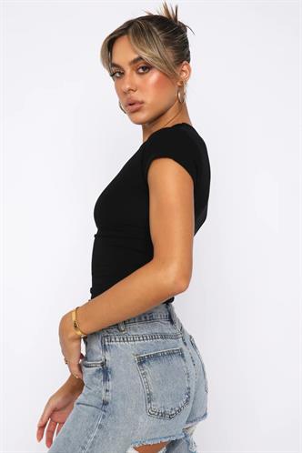 Siyah Basic Kadın Tişört MG2012