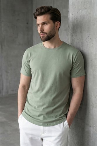 Madmext Çağla Yeşili Erkek Tişört 4951