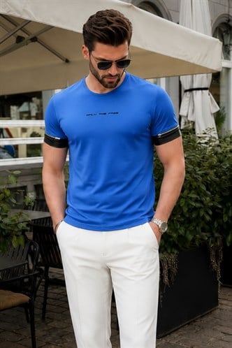Madmext Saks Erkek Tişört 4451