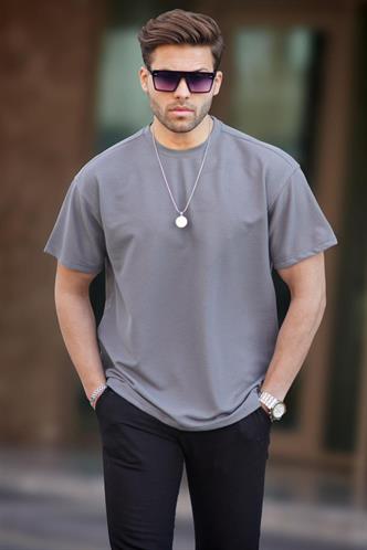 Füme Basic Oversize Erkek Tişört 7010