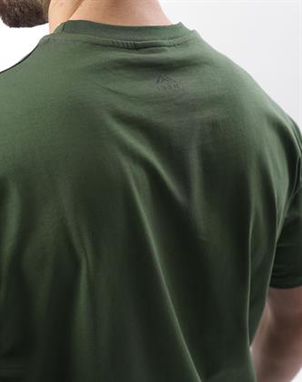 Haki Baskılı Nakış Detaylı Erkek T-shirt E7108