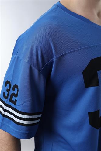 Saks Baskılı V Yaka Erkek Tişört E5838