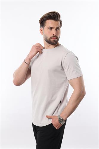 Madmext Taş Rengi Erkek Tişört 4951