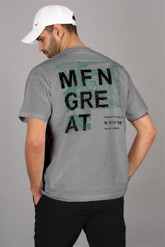 Madmext Erkek Füme Sırt Detaylı Tişört 5365