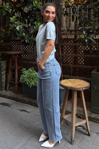 Mavi Bisiklet Yaka Kadın Triko Tişört MG2703