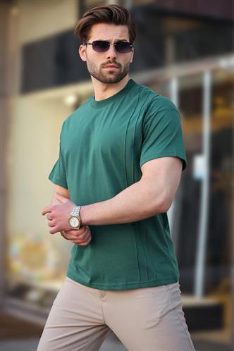 Madmext Yeşil  OverFit Erkek T-shirt E7130
