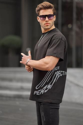 Siyah Desenli Erkek Tişört 6178