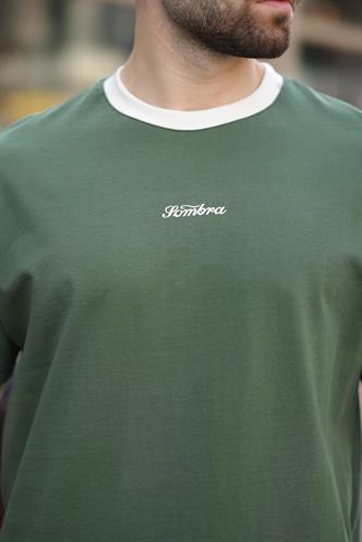 Haki Baskılı %100 Pamuklu  Erkek T-shirt E7135