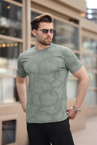 Haki Basic Erkek T-shirt E7131