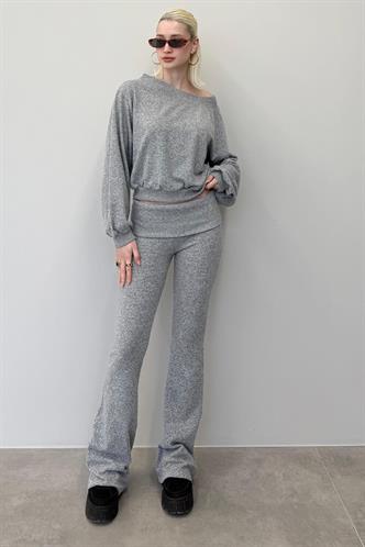 Gri Bluz Pantolon İkili Takım Mg2289