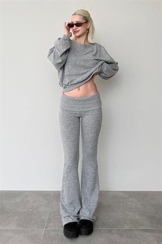 Gri Bluz Pantolon İkili Takım Mg2289