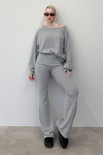 Gri Bluz Pantolon İkili Takım Mg2289