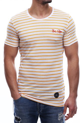 Yandan Bağcıklı Camel Tişört 2567