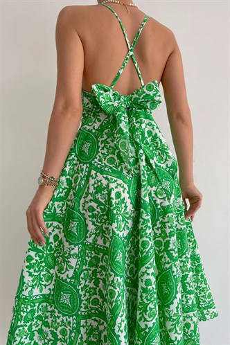 Green Designed Sheath Dress MG1537