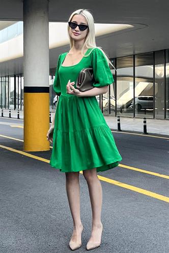 Women Green Mini Dress