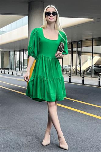 Women Green Mini Dress