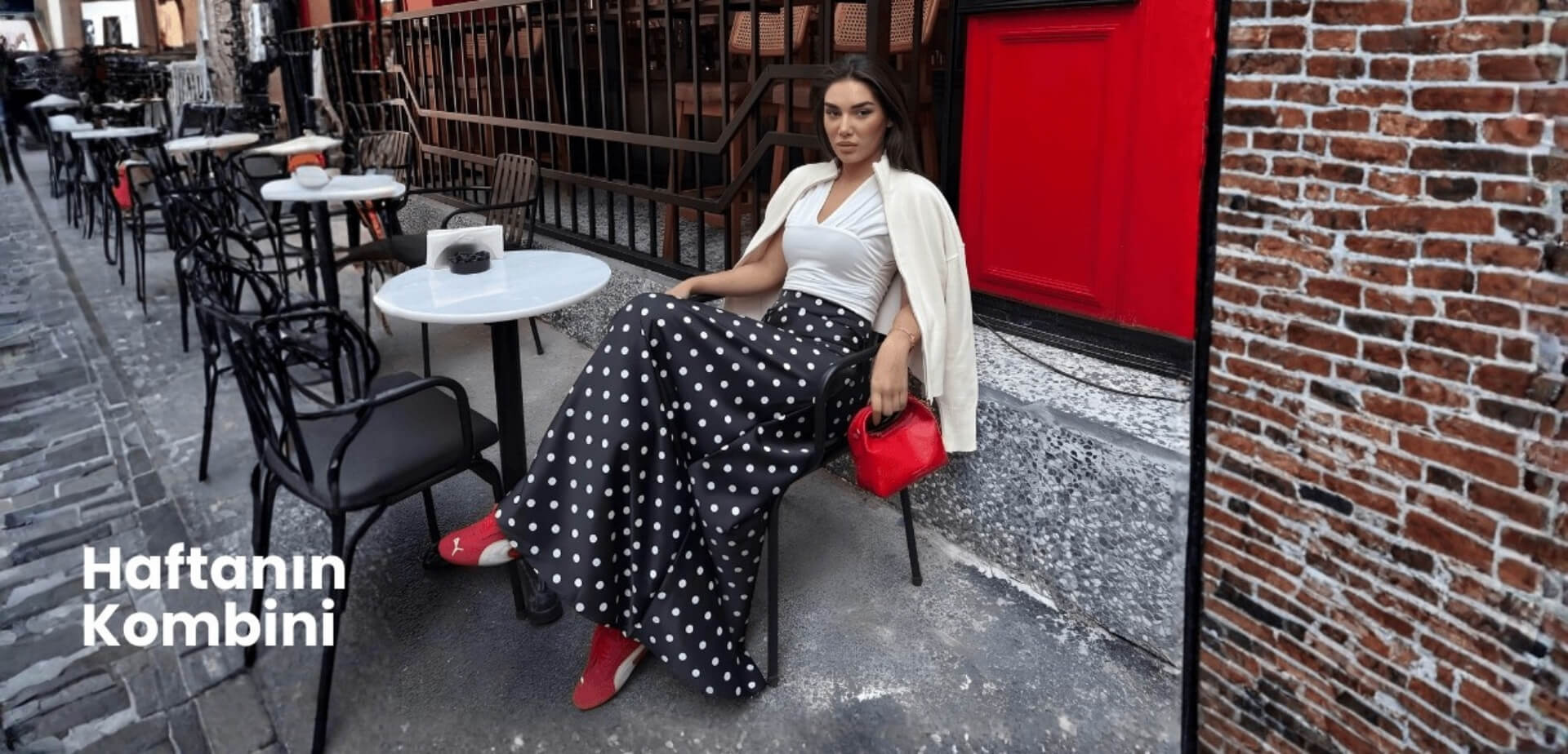 Haftanın kombini puantiyeli etek