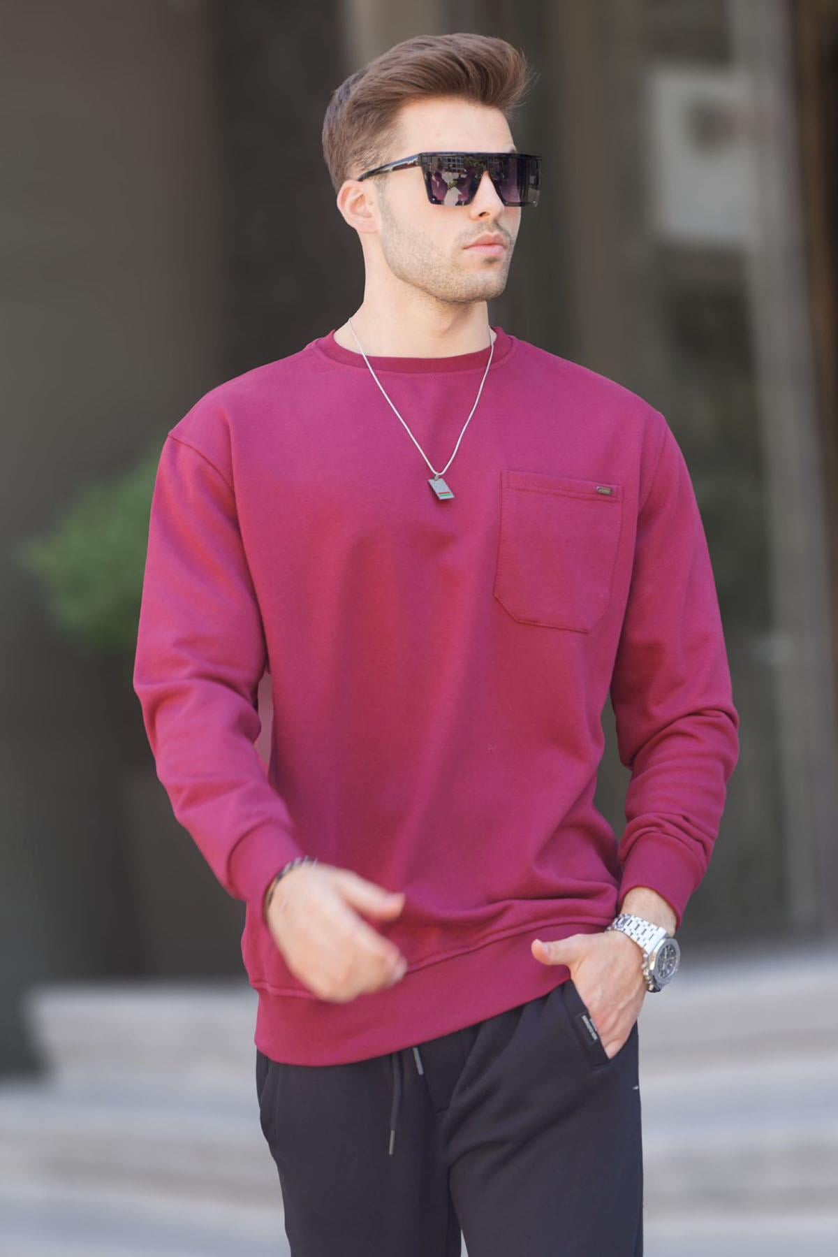 Bordo Regular Fit Basic Sweatshirt 6136