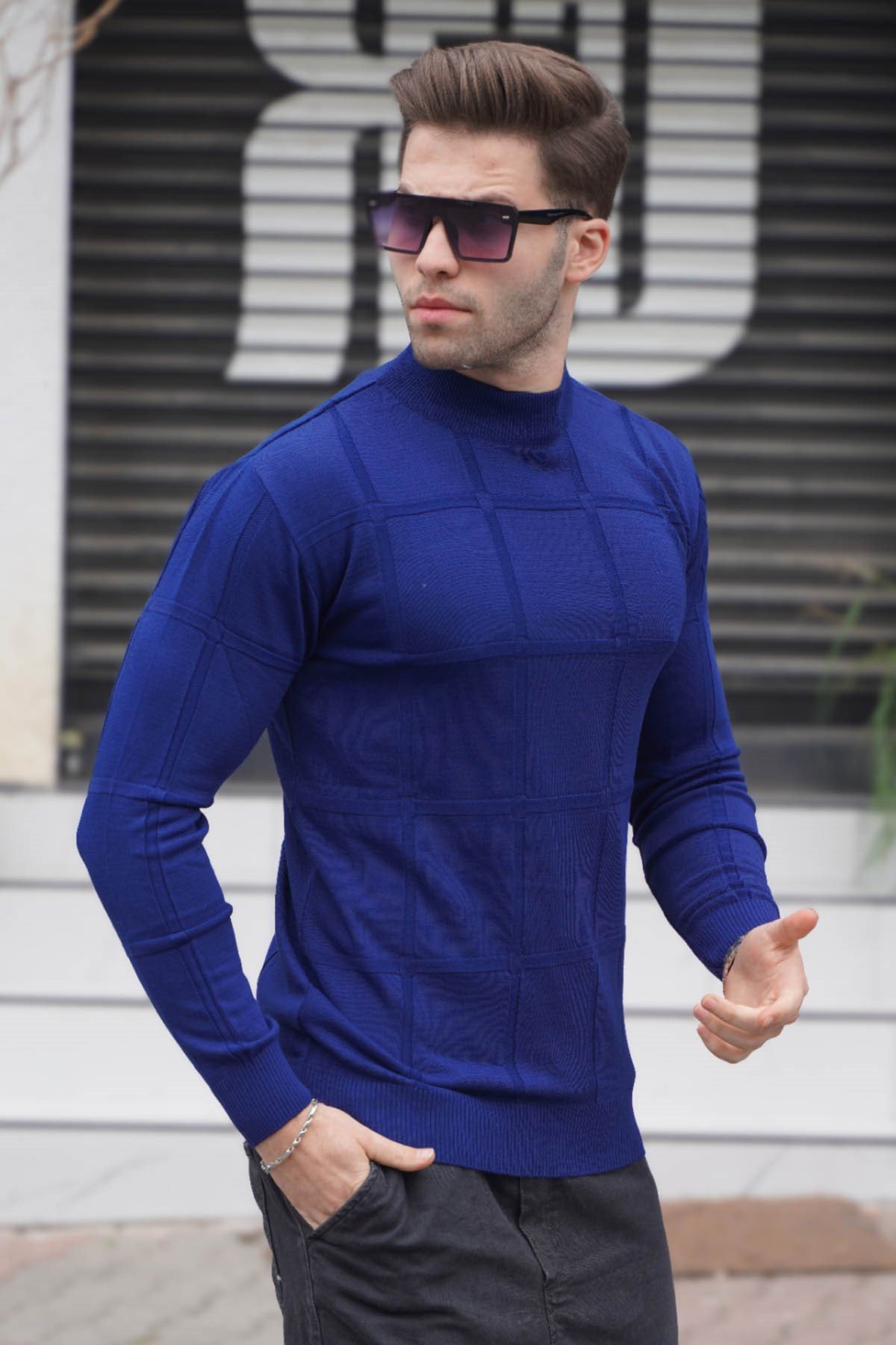 Cobalt turtleneck shop