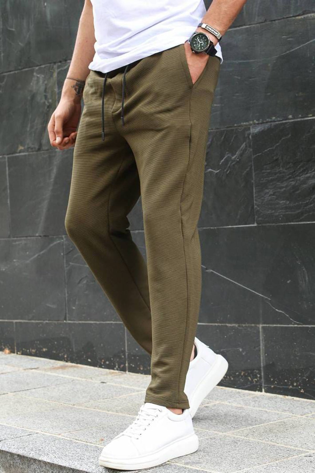 Haki Basic Jogger Pantolon 5465